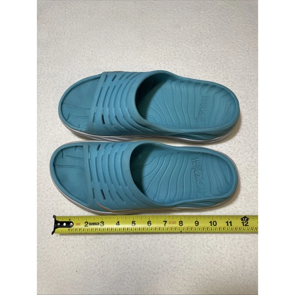 Hoka One One Ora Recovery Sandals‎ Mens Size 10 Slide Slip On Blue Shoes